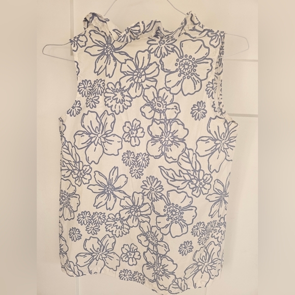 Michelle McDowell Fresh Feelings Elle Top Blue White Floral Size Small - Picture 6 of 9